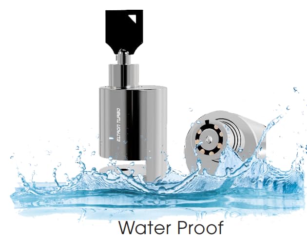 ELTRON TURBO ELT9900778 TITEG Steel Heavy Duty Disc Lock Brake Antitheft Locking Devices 7mm Pin Wheel Locking Security for Bike, Motorcycle, Scooty