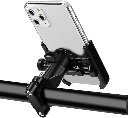 ELTRON TURBO 7789HHY7 Universal Bike Mount Holder Metal Body 360 Degree Rotating Handlebar Metal Body Cradle Stand for Bicycle, Motorcycle, Fits All Smartphones