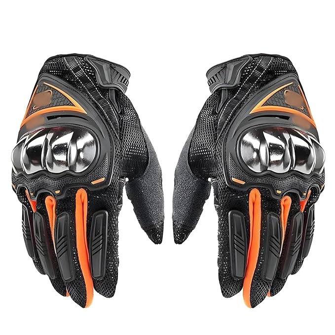 ELTRON TURBO Protective Full Finger Bike Riding Gloves Adjustable for Bikers