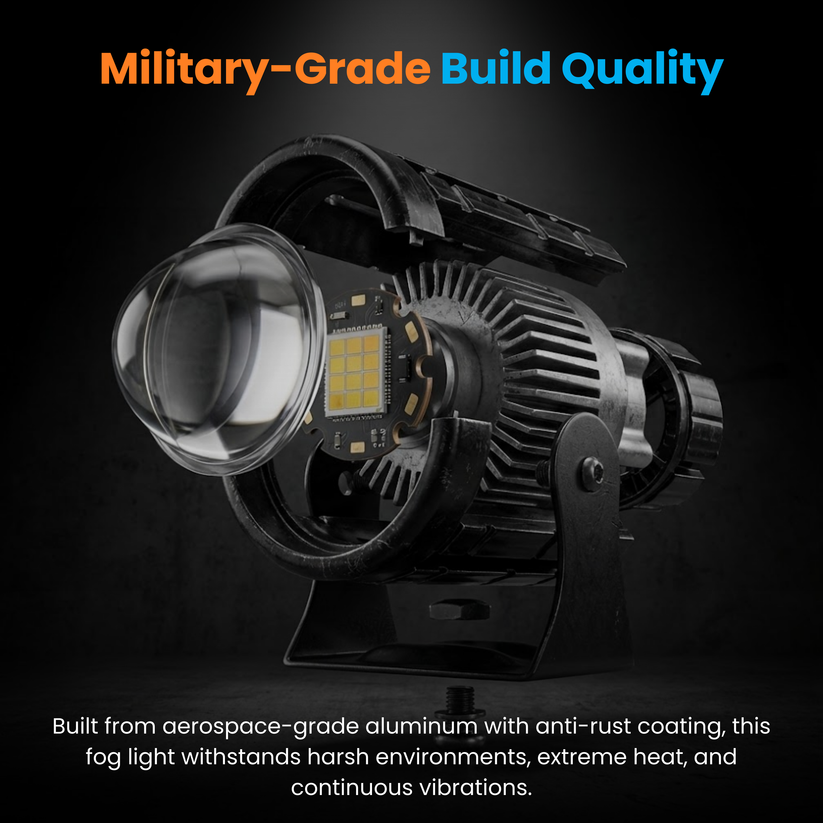 Eltron Turbo LED Mini Gun Driving Fog Light Yellow And White Light Ref