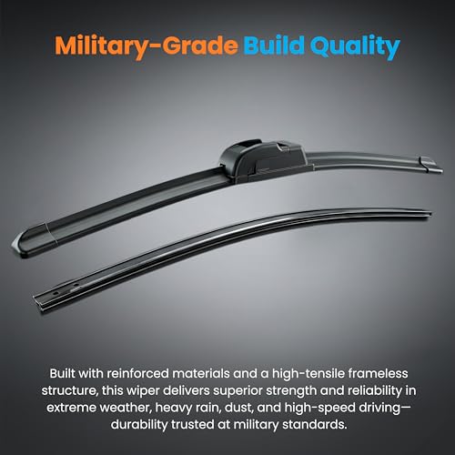 Eltron Turbo Windshield Wiper Blades Compatible with all given car Pair (D-24, P-16) Superior All-Weather Rubber, Aerodynamic Design, Quick Install with 1 year warranty