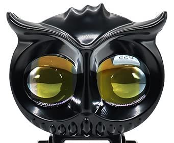 ELTRON TURBO 3 Month Warranty Owl Shape Imported Fog LED Light 12V-24V 55W Dc, Aluminium Material Yellow And White Beam Off-Roading Universal For All Motorcycle, Scooty, Car