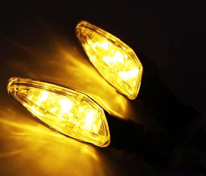 ELTRON TURBO Elt8Fhd Unbreakable Waterproof Quality Rubber Ktm Style Indicators Smd High Bright Universal For All Bikes Models Turn Signal Lights With 3 Months Warranty