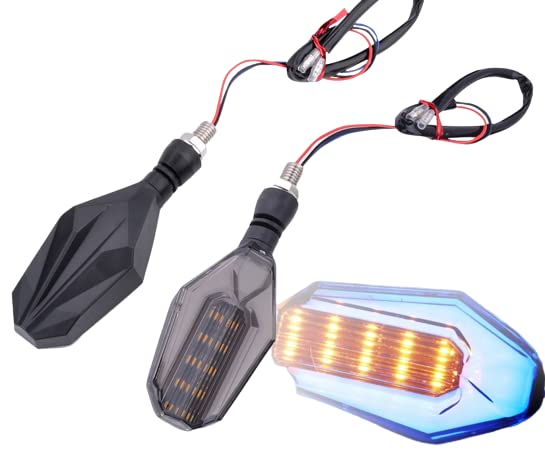 ELTRON TURBO Imported DC Power Super Quality U SHAPE Style Bright Blinker LED Indicators Universal For All Bikes, Motorcycles Turn Signal Lights