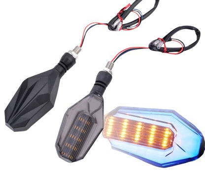 ELTRON TURBO Imported DC Power Super Quality U SHAPE Style Bright Blinker LED Indicators Universal For All Bikes, Motorcycles Turn Signal Lights