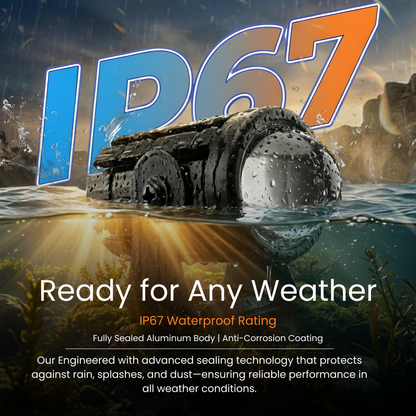 Eltron Turbo LED Mini Gun Driving Fog Light Yellow And White Light Reflection