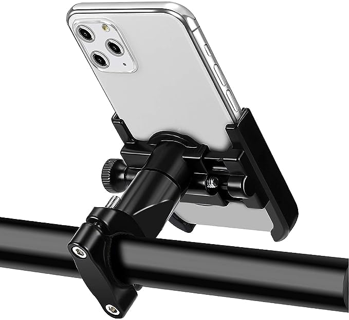 ELTRON TURBO 7789HHY7 Universal Bike Mount Holder Metal Body 360 Degree Rotating Handlebar Metal Body Cradle Stand for Bicycle, Motorcycle, Fits All Smartphones