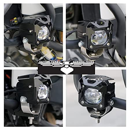 ELTRON TURBO Imported 160W Single Lens Fog Light (Yellow + White) DC 12V–24V | Universal Fit | Pack of 2 with Switch | 1 Year Warranty