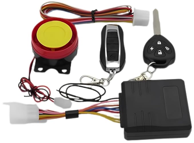 ELTRON TURBO Anti Theft Universal Motorcycle Security Alarm System with 2 Key Remotes for Bike Scooter Protection Engine Start ELT-78Q23
