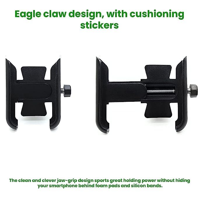 ELTRON TURBO 7789HHY7 Universal Bike Mount Holder Metal Body 360 Degree Rotating Handlebar Metal Body Cradle Stand for Bicycle, Motorcycle, Fits All Smartphones