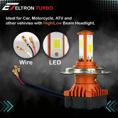 Headlight High Bright Original Cyt Front Headlight For Car And Bike Eltron Turbo pack of 2