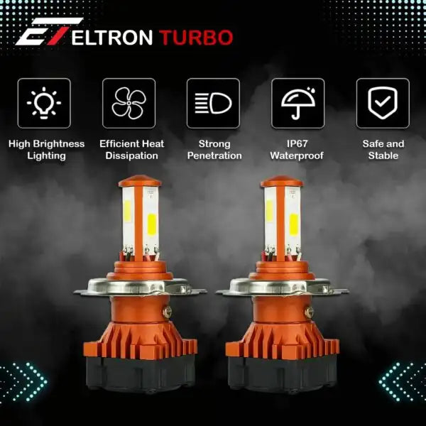 Headlight High Bright Original Cyt Front Headlight For Car And Bike Eltron Turbo pack of 2