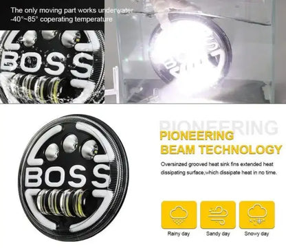 Headlight Boss Style LED DRL Front High Bright Compitable Fot Thar Eltron Turbo