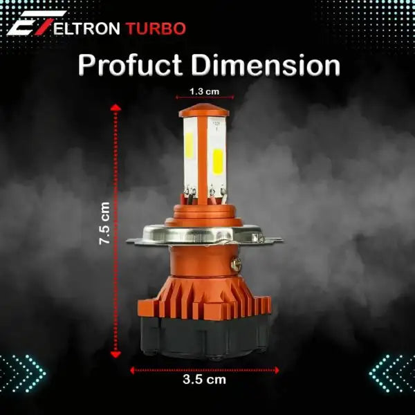 Headlight High Bright Original Cyt Front Headlight For Car And Bike Eltron Turbo pack of 2