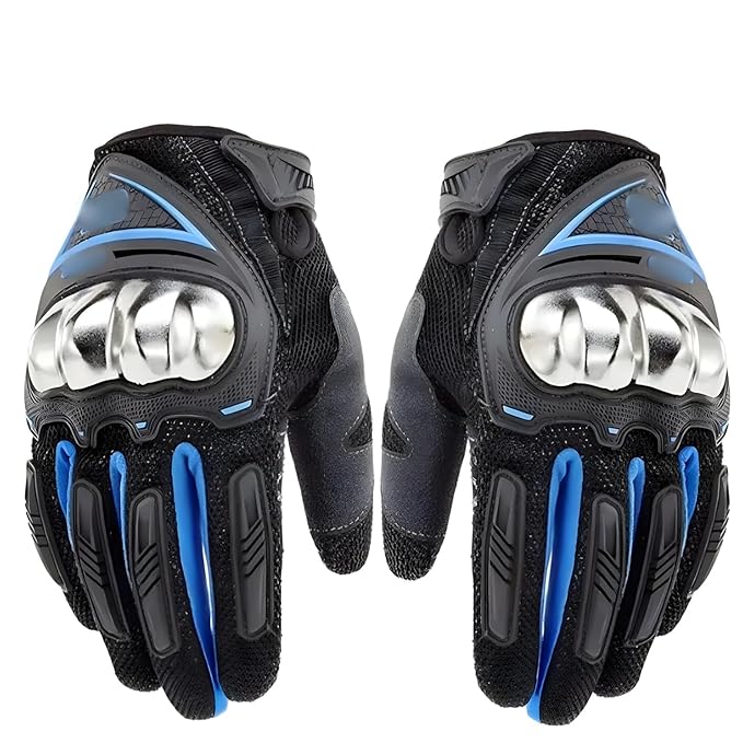 ELTRON TURBO Protective Full Finger Bike Riding Gloves Adjustable for Bikers