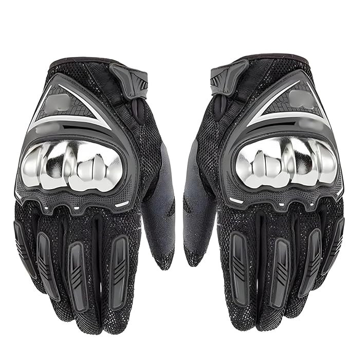 ELTRON TURBO Protective Full Finger Bike Riding Gloves Adjustable for Bikers