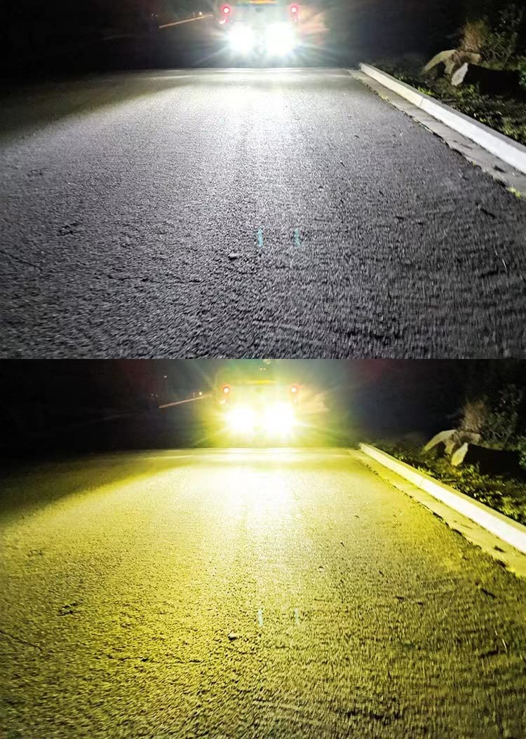 ELTRON TURBO Imported 160W Single Lens Fog Light (Yellow + White) DC 12V–24V | Universal Fit | Pack of 2 with Switch | 1 Year Warranty