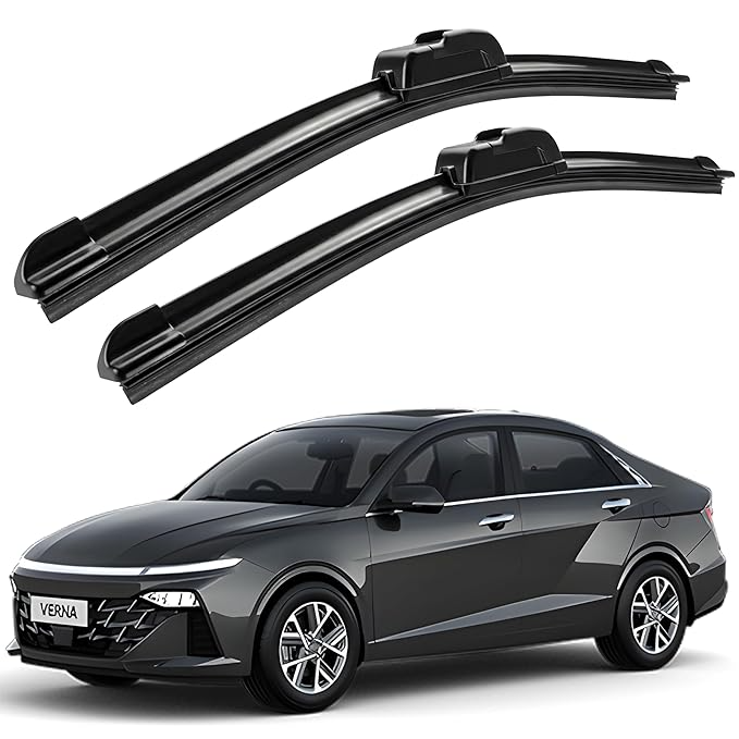 Eltron Turbo Windshield Wiper Blades Compatible with all given car Pair (D-24, P-16) Superior All-Weather Rubber, Aerodynamic Design, Quick Install with 1 year warranty