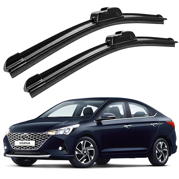 Eltron Turbo Windshield Wiper Blades Compatible with all given car Pair (D-24, P-16) Superior All-Weather Rubber, Aerodynamic Design, Quick Install with 1 year warranty