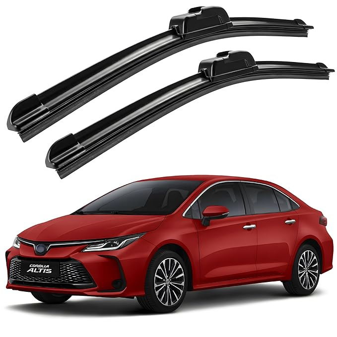 Eltron Turbo Windshield Wiper Blades Compatible with all given car Pair (D-24, P-16) Superior All-Weather Rubber, Aerodynamic Design, Quick Install with 1 year warranty