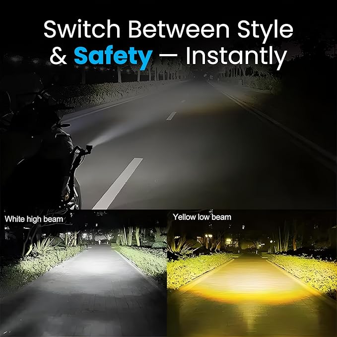 ELTRON TURBO Imported 1 Year Warranty Skull Original Design 12-24V 120W DC Power Led Bright Fog Light Waterproof Spotlight Universal Fit For All Bikes,Scooties,Car