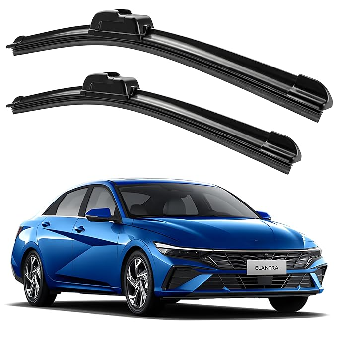 Eltron Turbo Windshield Wiper Blades Compatible with all given car Pair (D-24, P-16) Superior All-Weather Rubber, Aerodynamic Design, Quick Install with 1 year warranty