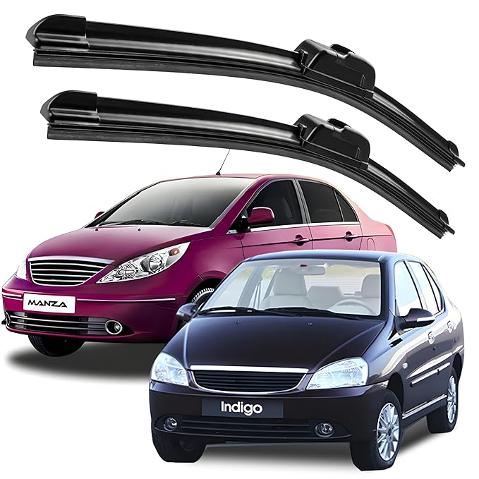 Eltron Turbo Windshield Wiper Blades Compatible with all given car Pair (D-24, P-16) Superior All-Weather Rubber, Aerodynamic Design, Quick Install with 1 year warranty