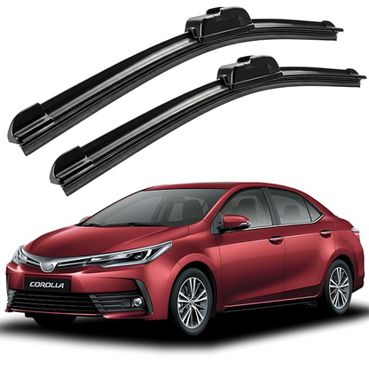 Eltron Turbo Windshield Wiper Blades Compatible with all given car Pair (D-24, P-16) Superior All-Weather Rubber, Aerodynamic Design, Quick Install with 1 year warranty