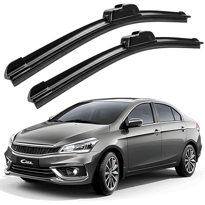 Eltron Turbo Windshield Wiper Blades Compatible with all given car Pair (D-24, P-16) Superior All-Weather Rubber, Aerodynamic Design, Quick Install with 1 year warranty