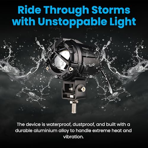 ELTRON TURBO Imported 1 year Warranty Y Shape Mercedes Style Beam LED Fog Light Universal For All Motorcycle, Bike, Cars Light Waterproof Color White & Yellow (Pack Of 2, 12-24V DC 140 W, Switch)