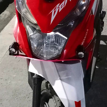 ELTRON TURBO Original DC Power 18W Mini Gun Driving Fog Light Universal For All Models of Motorcycle, Bikes, Scooters, Projector (Pack of 2, Yellow & White 1 Month Warranty)