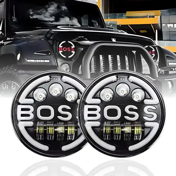 Headlight Boss Style LED DRL Front High Bright Compitable Fot Thar Eltron Turbo