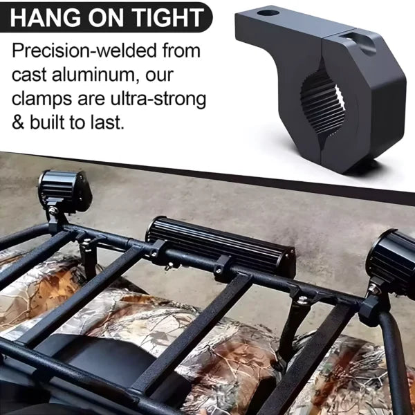 Eltron Turbo Hevy Duty Fog Lamp Clamp Aluminum Metal Waterproof Universal Fit