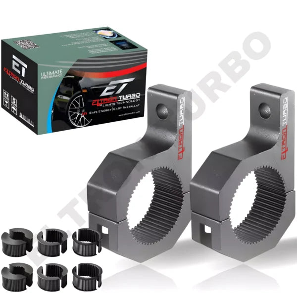 Eltron Turbo Hevy Duty Fog Lamp Clamp Aluminum Metal Waterproof Universal Fit